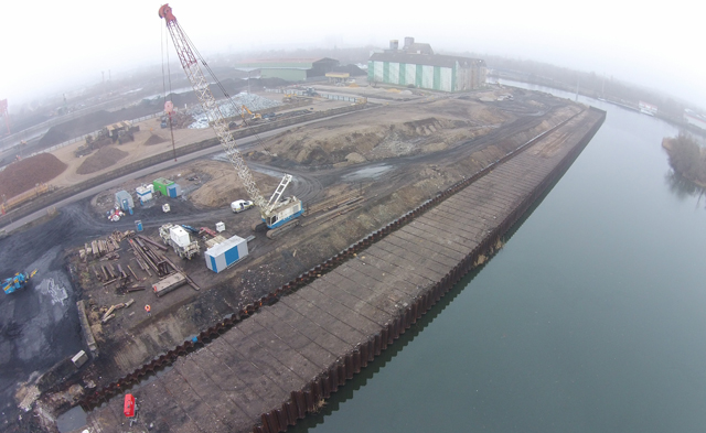 Plateforme sur le Port de Thionville-Illange (57)