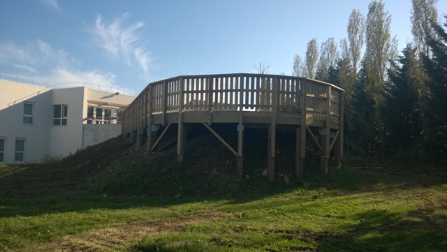 SUD FONDATIONS a r&#233;alis&#233; des fondations en pieux bois