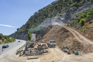 Confortement de deux têtes de tunnel sur l'autoroute A8 près de Nice